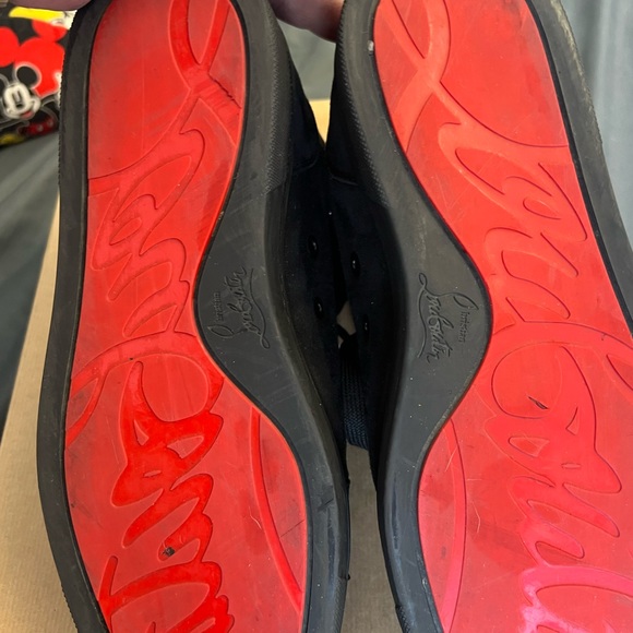 AUTHENTIC Christian Louboutin -Lou Spikes Flat Suede - Picture 5 of 6